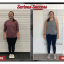 Maria's before-and-after weight loss transformation photo from a Seriously Strong Training success story